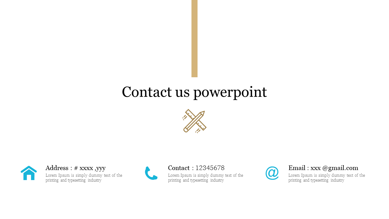 Free - Simple Contact Us PowerPoint Template and Google Slides